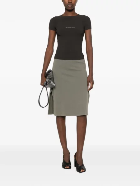 Πλεκτή μπλούζα Alexander Wang με σχέδιο καφέ