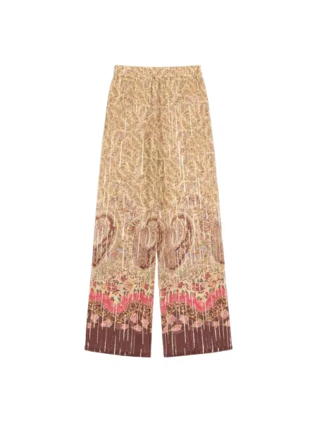 Lniane spodnie Valentino z wzorem paisley