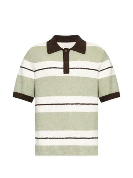 Tricou polo Samsøe Samsøe tricotate verde