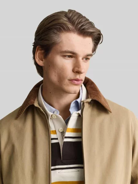 Kroj regular fit bomberka z czystej bawełny model HARRINGTON' Gant