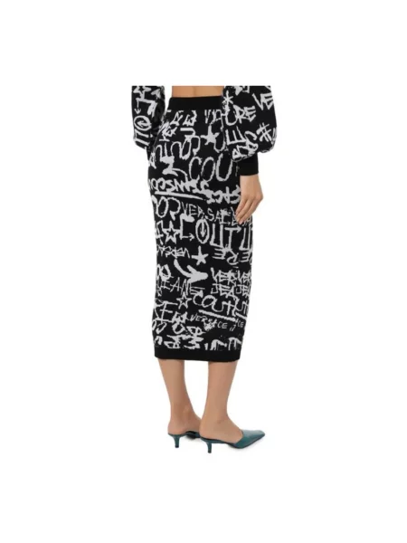 Spódnica jeansowa Versace Jeans Couture czarna