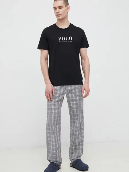 Піжама Polo Ralph Lauren з принтом чорна