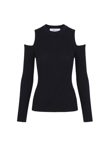 Dzianinowy sweter Jucca czarny