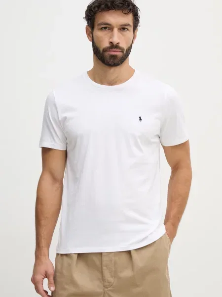 Tricou polo Ralph Lauren alb