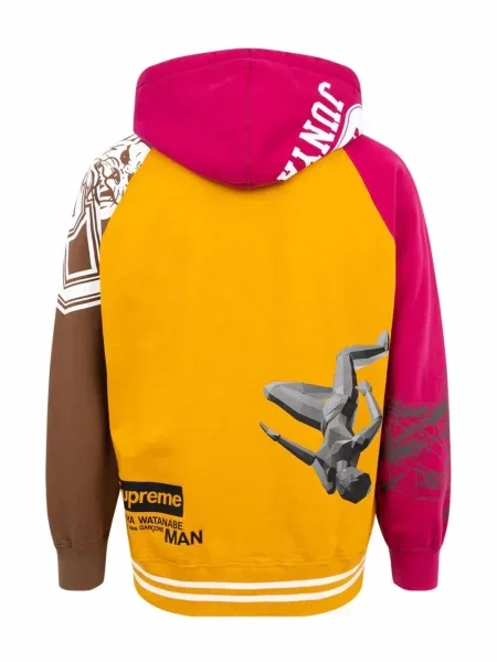 Суичър с качулка Supreme жълто