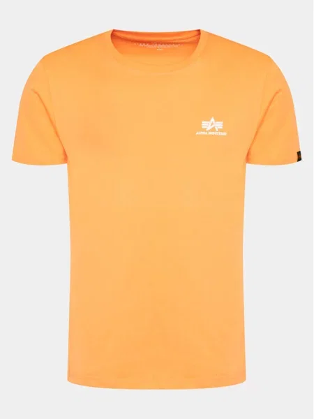 Tričko Alpha Industries Basic Small Logo tangerine oranžové