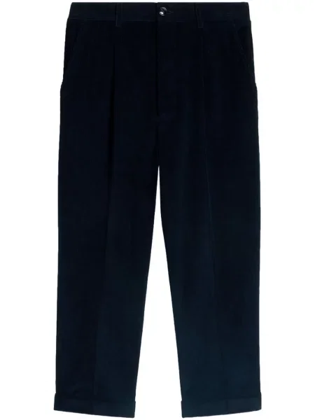 Pantaloni Ami Paris albastru