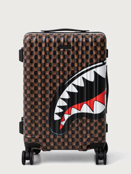 Sprayground Valiză Sharks In Paris WTF Bubbly | 45 x 33 x 21 cm maro
