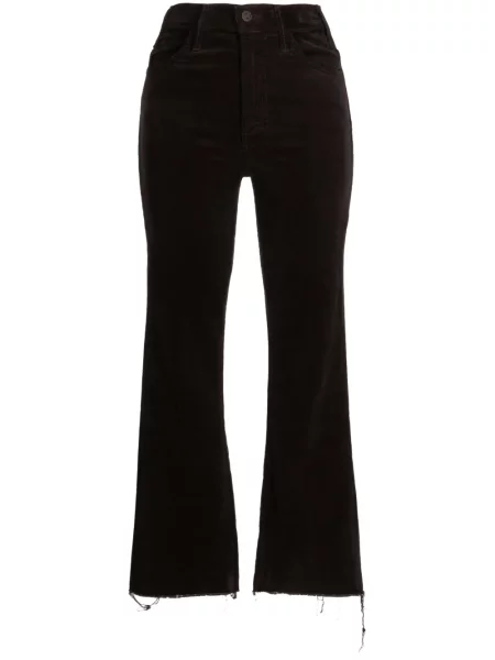 Jeansy dzwony Mother o krotszym kroju dzwony niebieskie