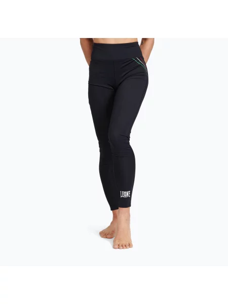 Legginsy treningowe LEONE Flag czarne