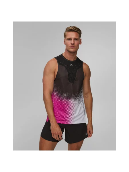 Bežecké Tielko Unisex X-bionic Corefusion Run Tank čierno-ružovo-biele biela