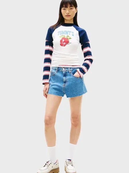 Джинсовые шорты Tommy Jeans голубые