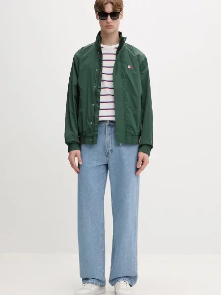 Tommy Jeans geacă de tranziție pentru bărbați verde