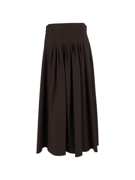 Midi sukně Weekend Max Mara hnědé