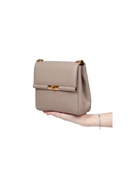 Lniana torebka Dolce And Gabbana szara