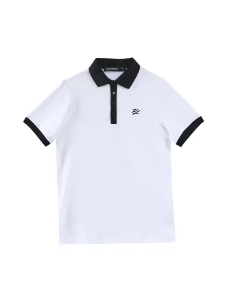 Koszulka polo Karl Lagerfeld biała