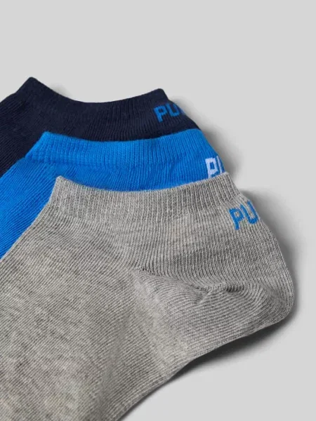 Skarpety z elastycznymi ściągaczami w zestawie 3 szt. Puma niebieskie