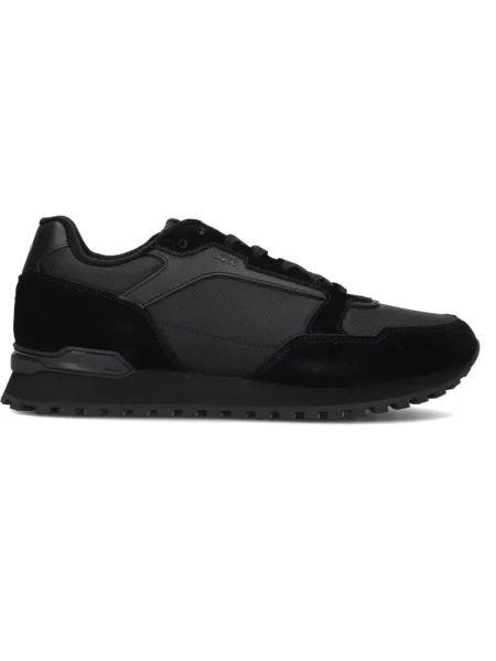 Sneakersy Boss zamszowe czarne