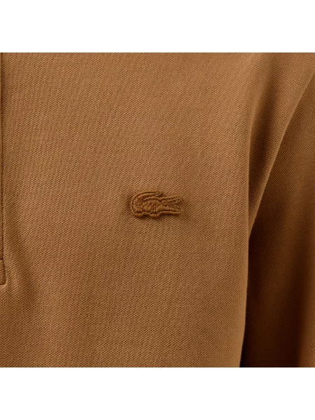Lacoste Paris Koszulka Polo Z Długim Rękawem Regularny Krój brązowa