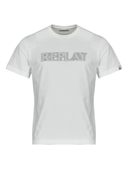 Srajca Replay s kratkimi rokavi bela
