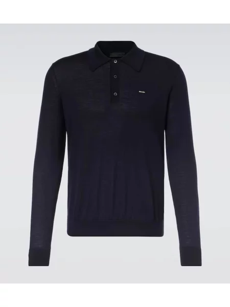 Pulover Prada de lână albastru