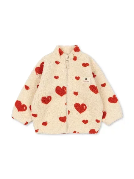 Konges Sløjd куртка дитяча флісова JODY TEDDY JACKET GRS