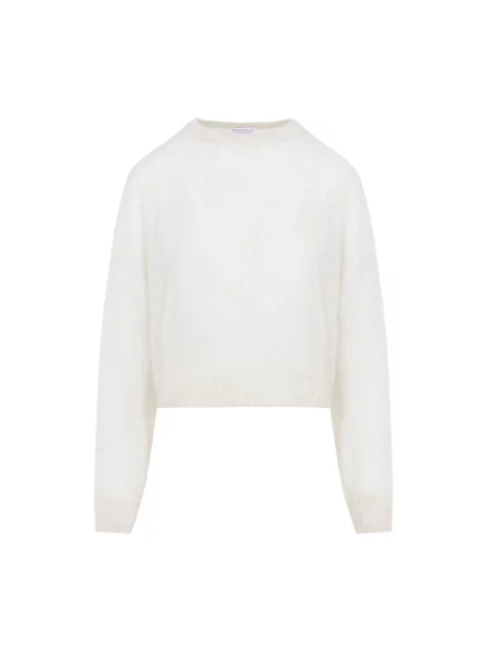 Sweter Brunello Cucinelli wełniany beżowy