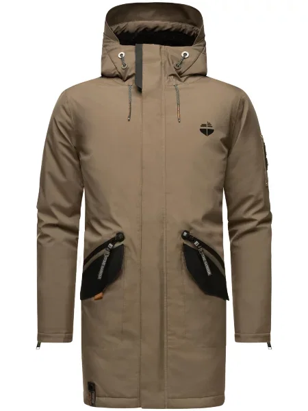 Geacă parka Stone Harbour cu strasuri negru