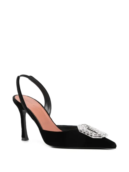 Pantofi cu toc Amina Muaddi negru