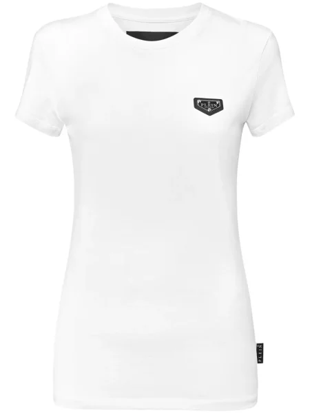 Tricou Philipp Plein scurt alb