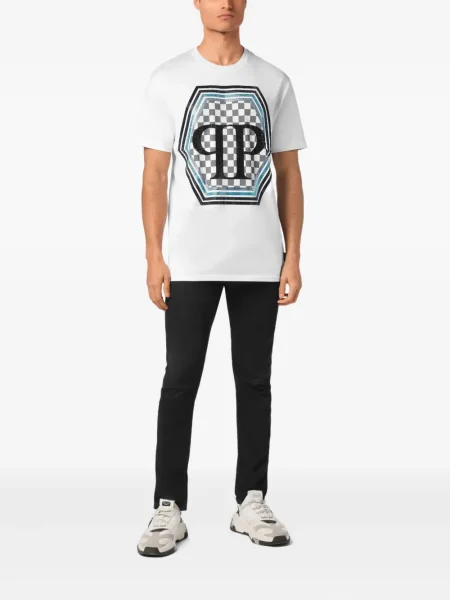 Tricou Philipp Plein alb