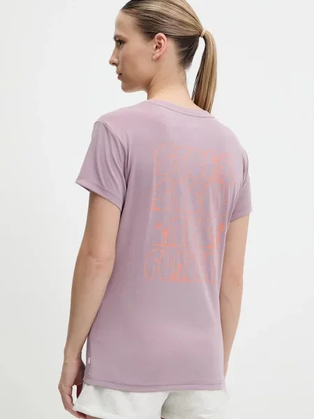 Helly Hansen t-shirt SKOG fioletowy