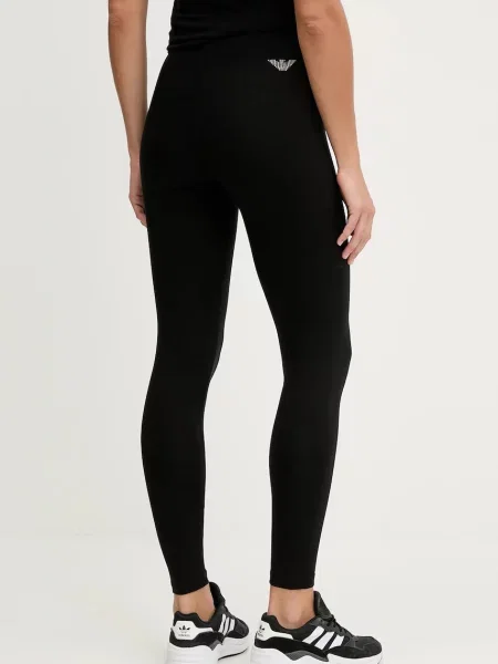 Emporio Armani leggings női elasztánnal fekete