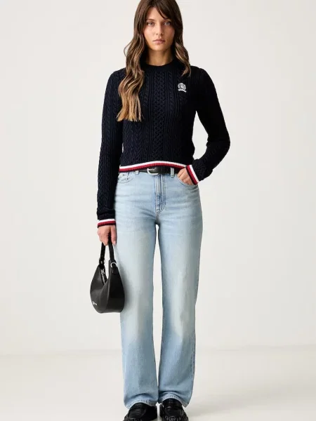 Tommy Jeans slim kavbojke modra