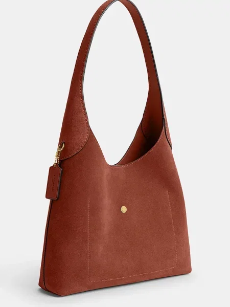 Coach сумочка замшева Brooklyn Shoulder Bag 28