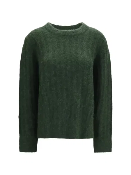 Pulover Allude cu decolteu rotund verde