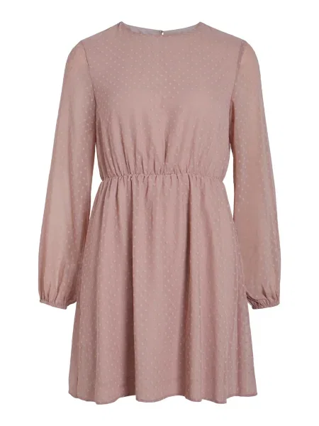VILA Rochie DOBBY rosé roz