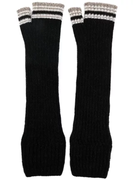 Mănuși Barrie din cașmir negru