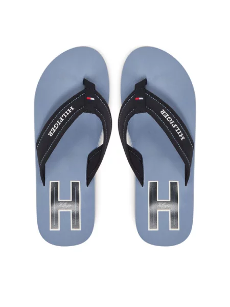 Tommy Hilfiger Žabky Hilfiger H Padded Beach Sandal Tmavomodrá