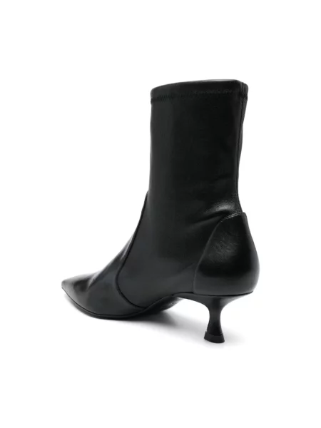 Botki Stuart Weitzman skórzane czarne