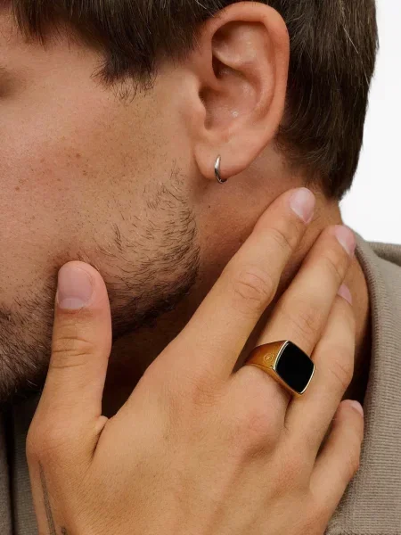 Обеци Nialaya Jewelry сребристо