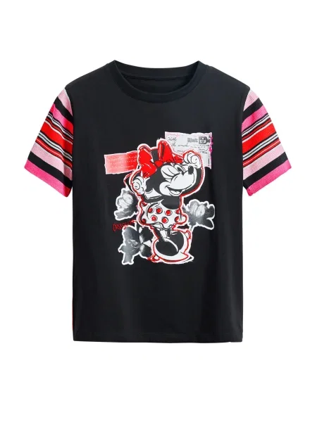 Desigual Tricou Minnie negru
