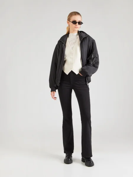TOPSHOP Kavbojke TSJAMIE denim črn