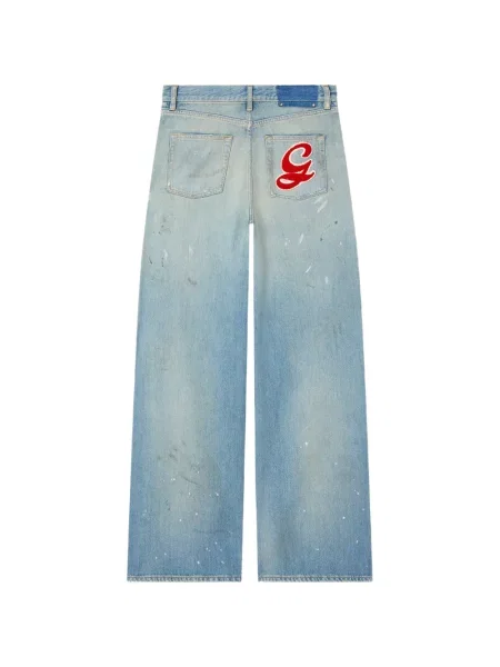 Traperice Golden Goose s vezom plava