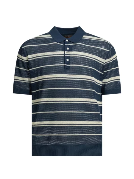 Tricou polo Beams Plus tricotate negru