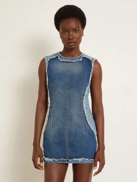 Acne Studios Sukienka Jeansowa blau niebieska