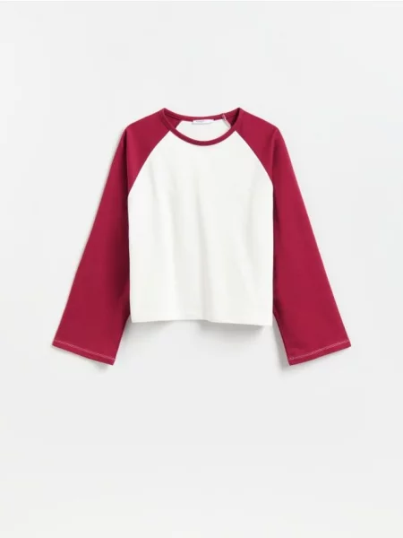 Reserved LADIES` JOGGING TOP maro