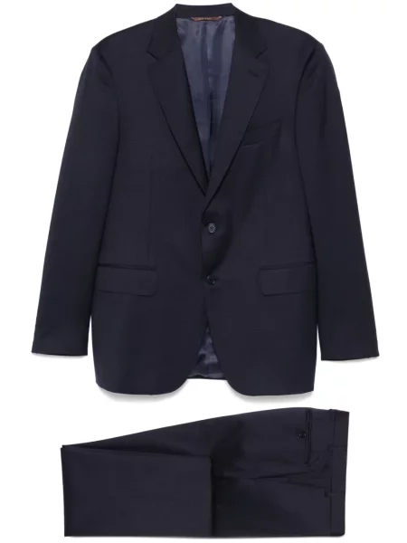 Costum Canali din jacard albastru
