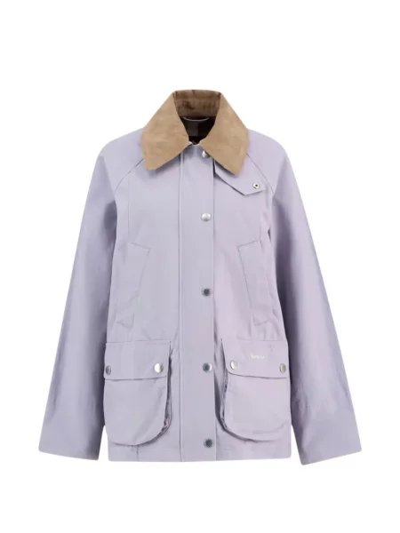 Gulerat geacă Barbour de catifea cord violet
