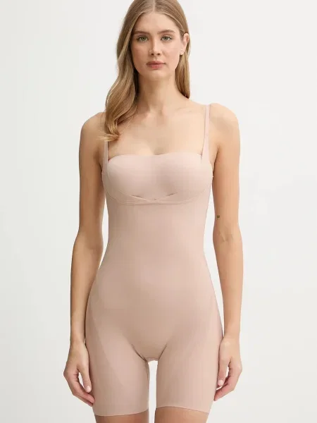 Оформящо боди Calvin Klein Underwear бежово